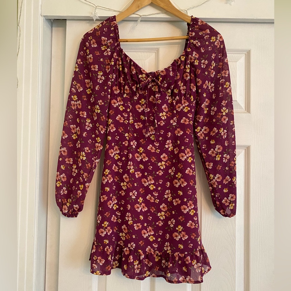 floral long sleeve dress 💗